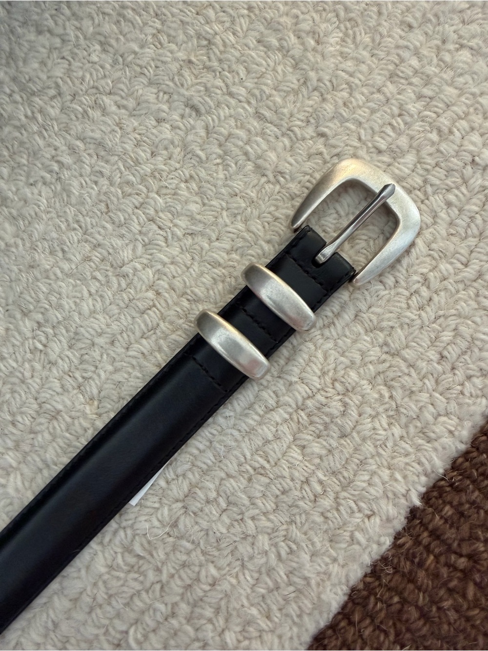 Aritzia Black/Silver Belt Size L